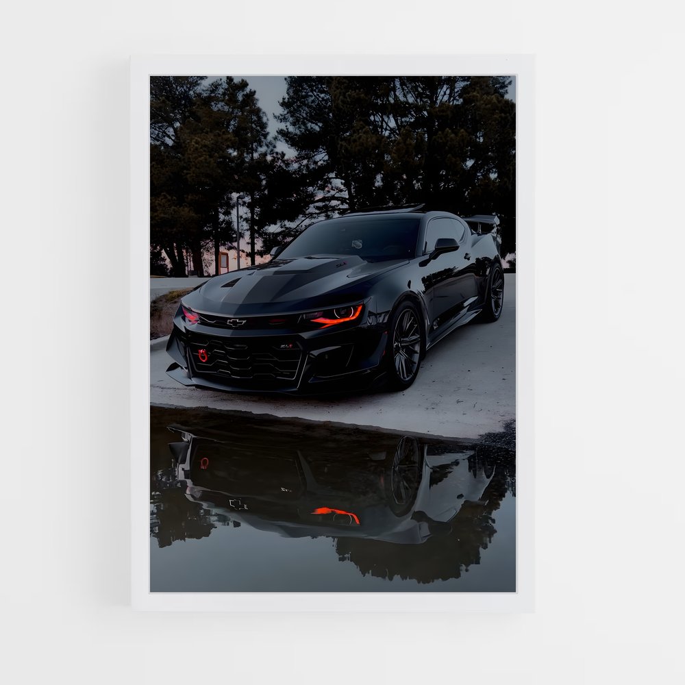 Poster Camaro au Bord du Lac – affiche Chevrolet (vue 3)